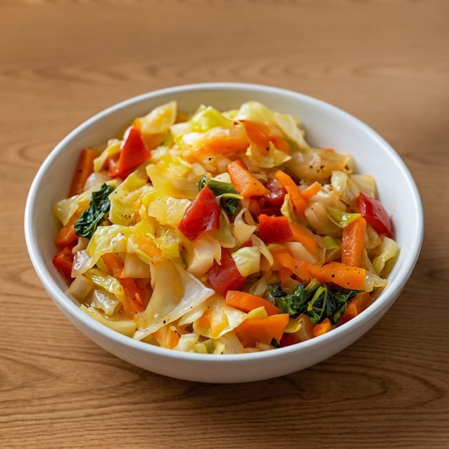 Slow Braised Cabbage.